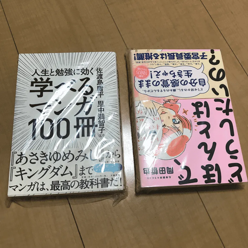 メルカリで発送する本を袋に入れる