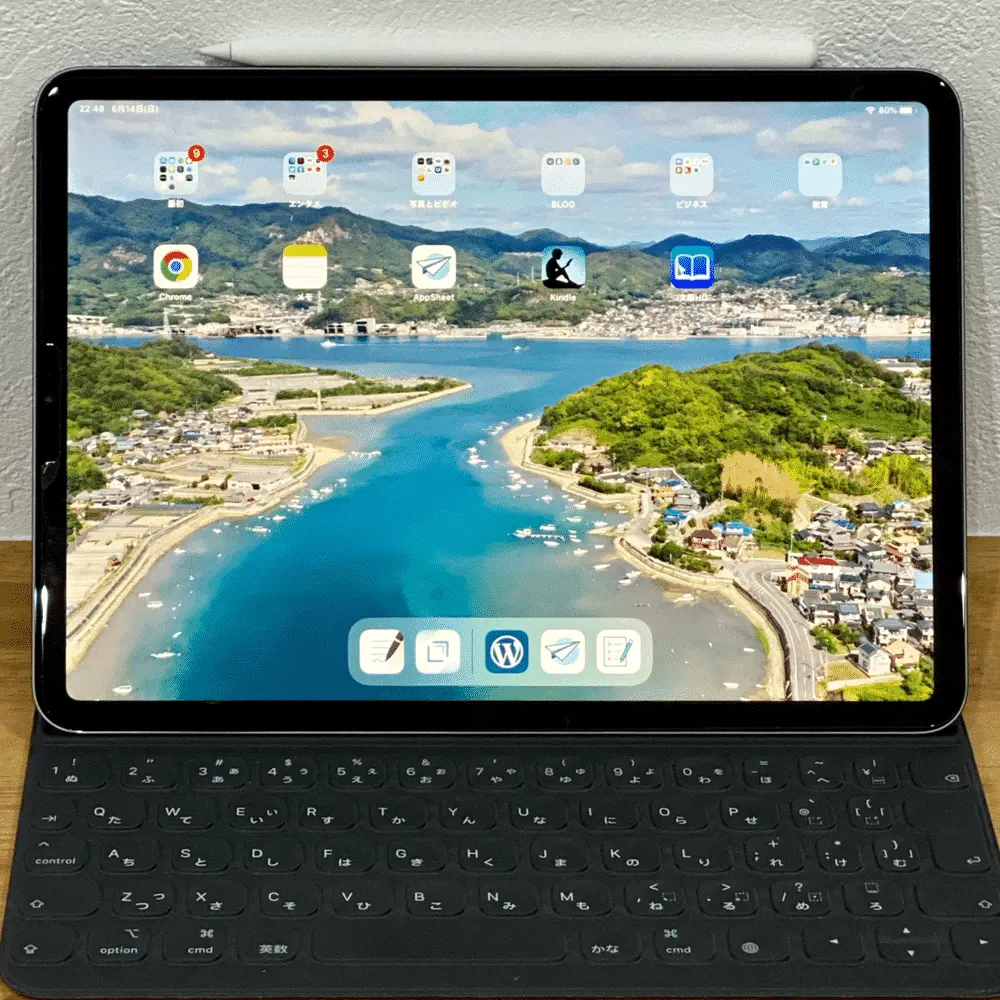 対策2 iPadのホーム画面を整理しました。