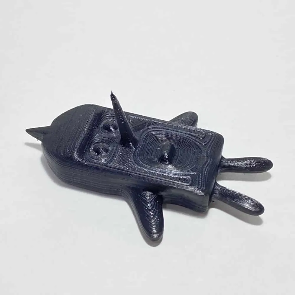 TPUで出力した黒い3Dプリント品