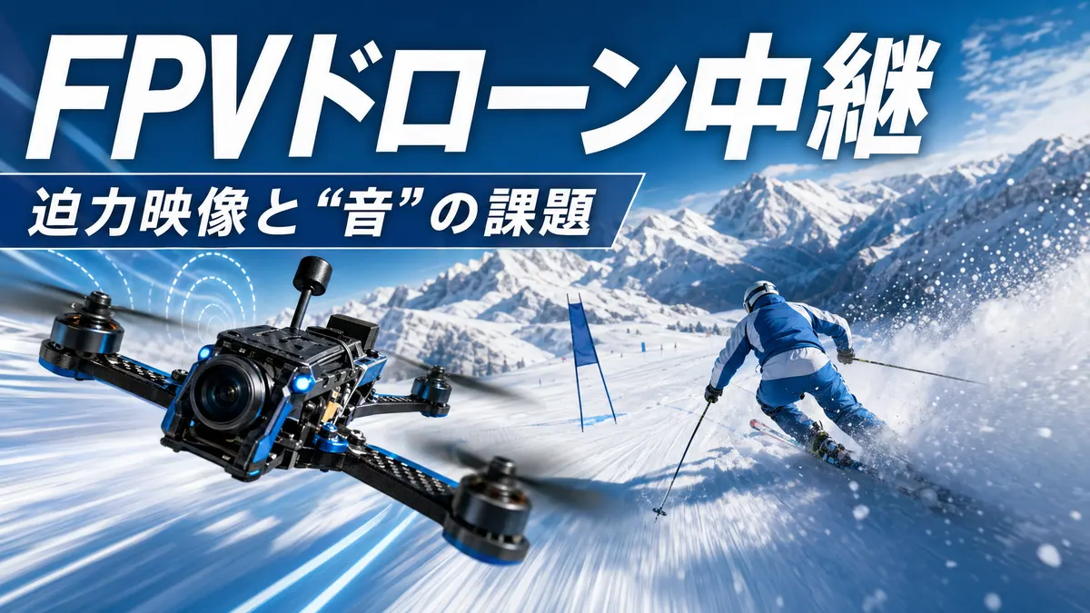 ミラノ五輪のFPVドローン中継が凄い。でも「音」が気になる｜パイロット目線で考える映像革命と騒音の壁