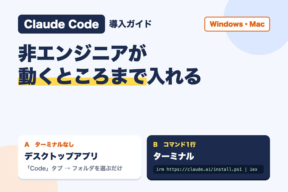 Claude Codeの導入方法|非エンジニアがWindows・Macで動かして、Obsidianと一緒に使うまで