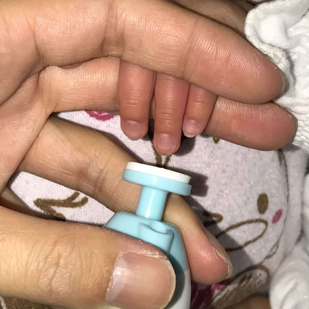 ピンク　ベビー 電動 ネイルケア セット 爪切り 爪やすり 赤ちゃん