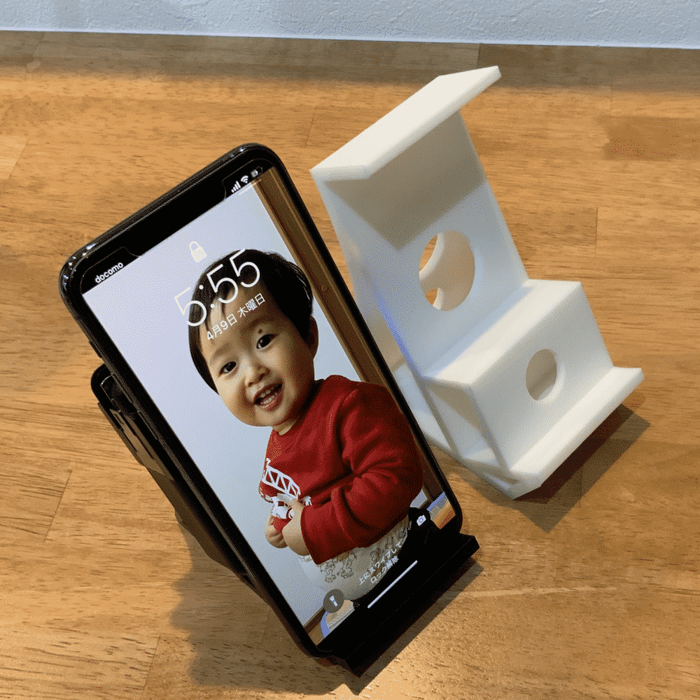 どこでもワイヤレス充電スマホスタンド 作りました 3dプリンター Notthi 3dlab